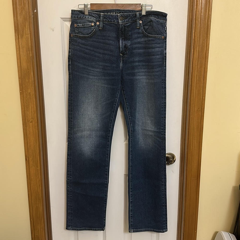American Eagle flex relaxed straight leg jeans size 32/34